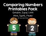 Comparing Numbers and Groups {Greater, Equal, Less, More, 