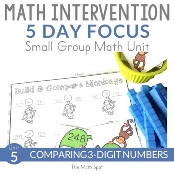 Preview of Comparing Numbers to 1,000 | Small Group Math Intervention 2nd Grade