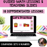 Comparing Numbers 1-10 Kindergarten Math Unit with Digital Slides