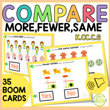 Preview of Comparing Numbers to 10 More or Less Equal to Boom Cards™ K.CC.C.6