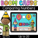 Comparing Numbers to 20 - Digital Task Cards - Boom Cards