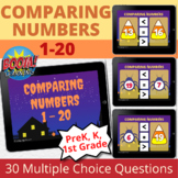 Boom Cards Comparing Numbers to 20 Halloween