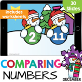 Comparing Numbers to 20 Kindergarten Math Google Slides Wo