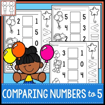 Preview of Comparing Numbers to 5 Kindergarten