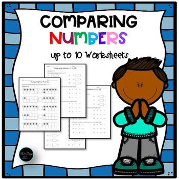 Preview of Comparing Numbers up to 10 Worksheets, Numbers 1-10