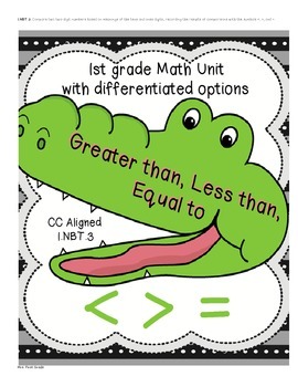 Preview of Comparing Numbers with < > = greater than less than equal to 1.NBT.3