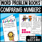 Comparing Numbers Word Problem Book: More than and Fewer than