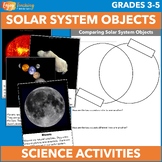 Solar System Objects Trading Cards with Sorting and Compar