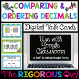 Comparing & Ordering Decimals Task Cards | Digital Google 
