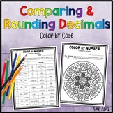 Comparing Rounding Decimals Winter Color by Code