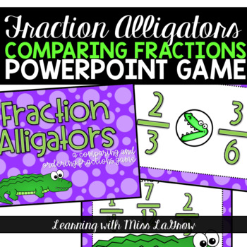 Preview of Comparing Ordering Fractions Powerpoint Game Activity