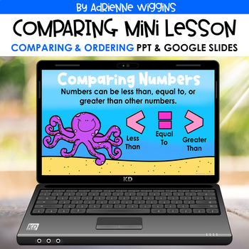 Preview of Comparing & Ordering Mini Lesson - PPT & Google - Distance Learning