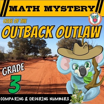Preview of Comparing Numbers & Ordering Numbers (up to 10,000) - Math Mystery 3rd Grade