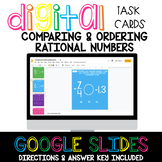 Comparing & Ordering Rational Numbers Digital Task Cards D