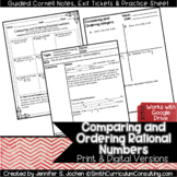 Comparing & Ordering Rational Numbers Guided Cornell Notes