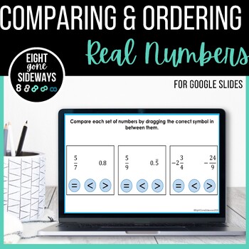 Preview of Comparing & Ordering Real Numbers - Drag & Drop - Digital