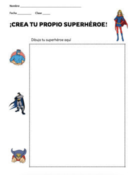 Preview of Comparing PRETERITE & IMPERFECT -  Proyecto: Crea tu propio superhéroe
