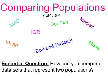 Preview of Comparing Populations