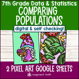 Comparing Populations Digital Pixel Art | Population Infer