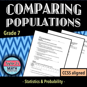 Preview of Comparing Populations Worksheet