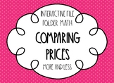 Comparing Prices File Folder Activities