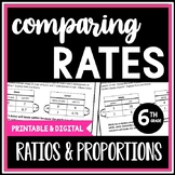 Comparing Rates Lesson & Quiz. 6th Grade Ratio Tables Work