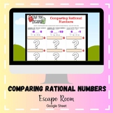 Comparing Rational Numbers Google Sheet Escape Room