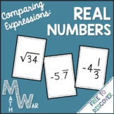 Comparing Real Numbers Card Game