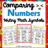 Comparing Numbers Worksheets | Math Symbols | Greater than
