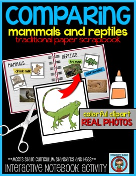 Preview of Comparing Mammals and Reptiles: Elementary Interactive Notebook Activity