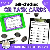QR Math Task Cards Comparing Sets of Objects 1-20 for SCOOT Games