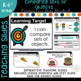 Comparing Sets of Objects Mini Lesson Interactive Google Slides