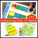 Comparing Sets to 10 Games and Centers Kindergarten