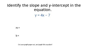 Preview of Comparing Slopes in tables, graphs, and equations