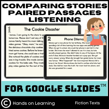 Preview of Comparing Stories Listening for Google Slides