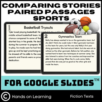 Preview of Comparing Stories Sports for Google Slides