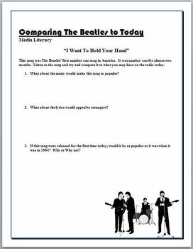 Preview of Comparing The Beatles to Today