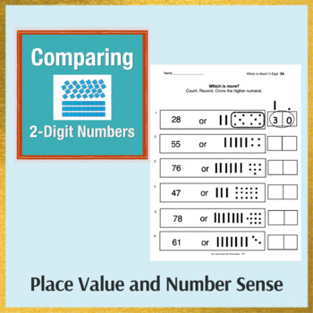 Preview of Comparing 2-Digit Numbers: Place Value Intervention / Special Education  NO PREP