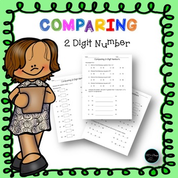 Preview of Comparing Two Digit Numbers Math Worksheet