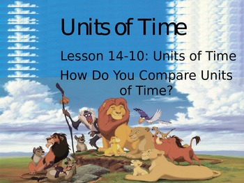 Preview of Comparing Units of Time
