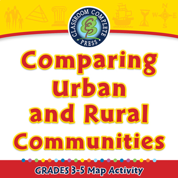 Preview of Comparing Urban and Rural Communities - Activity - NOTEBOOK Gr. 3-5