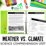 Comparing Weather and Climate Science Reading Comprehensio