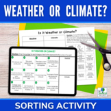 Comparing Weather and Climate Sorting Activity | Print and