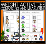 Comparing Weight Worksheets for Heavy and Light  Math Cent