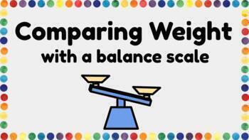 Preview of Comparing Weight with a Balance Scale - Interactive Google Slides 