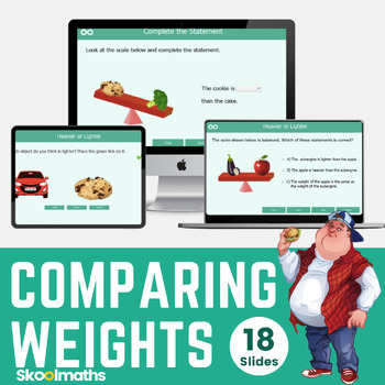 Preview of Comparing Weights: Heavier or Lighter?  Digital Resources for Kindergarten