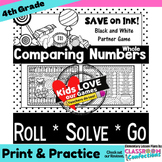 Comparing Numbers GAME: 4th Grade 4.NBT.A.2:  Comparing Wh