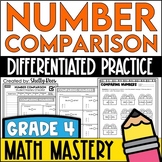 Comparing Whole Numbers Worksheets 4th Grade Math