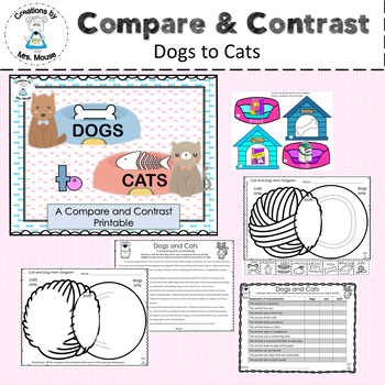How to make a compare and contrast cats and dogs
