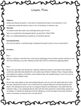 Comparing and Contrasting Author's Point of View-The History of ...